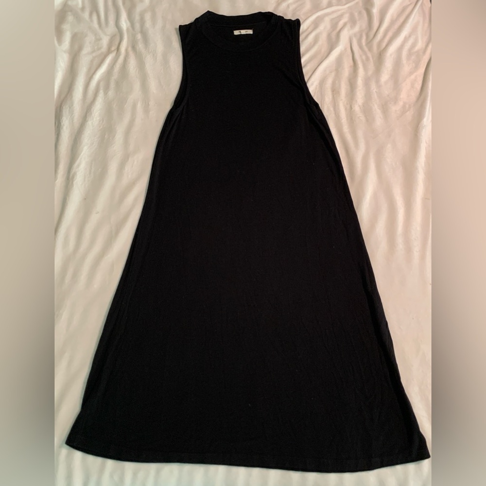 Madewell Black Halter Top Flowy Maxi Dress Sz S Summer Staple Dress Casual Class